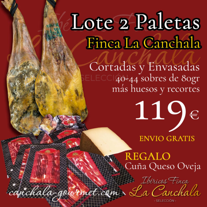 Lote 2 Paletas Finca La Canchala + Regalo cuña Queso Oveja